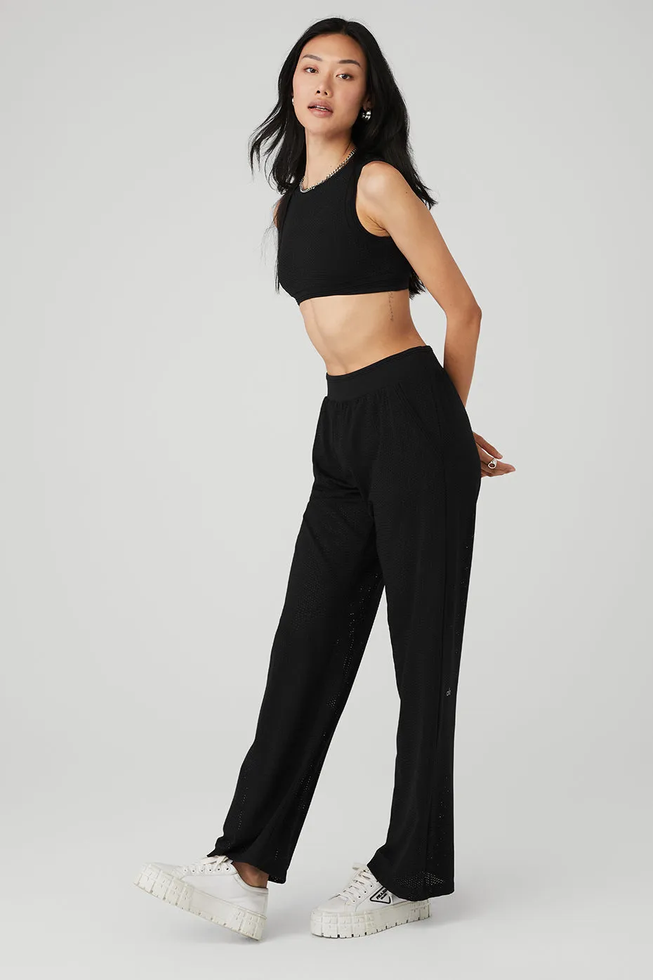 Mesh All-Star Bra Tank & Mesh All-Star Wide Leg Pant Set