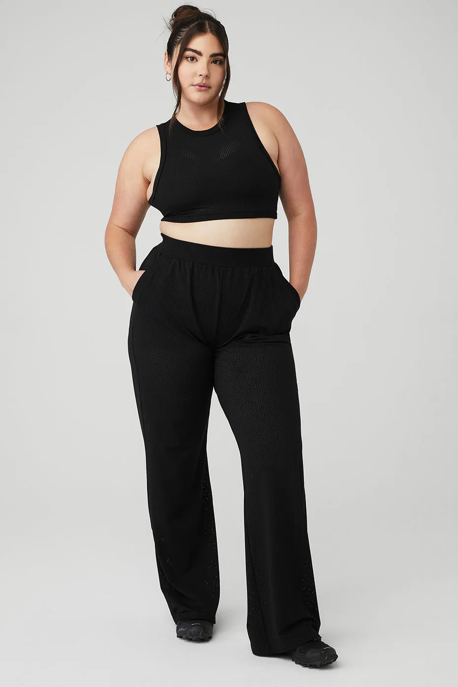 Mesh All-Star Bra Tank & Mesh All-Star Wide Leg Pant Set