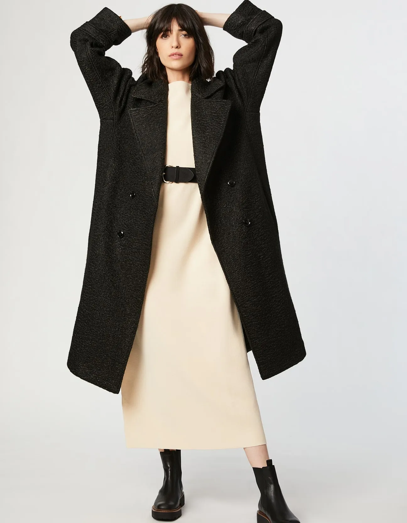 MILAN DOUBLE BREASTED WOOL COAT