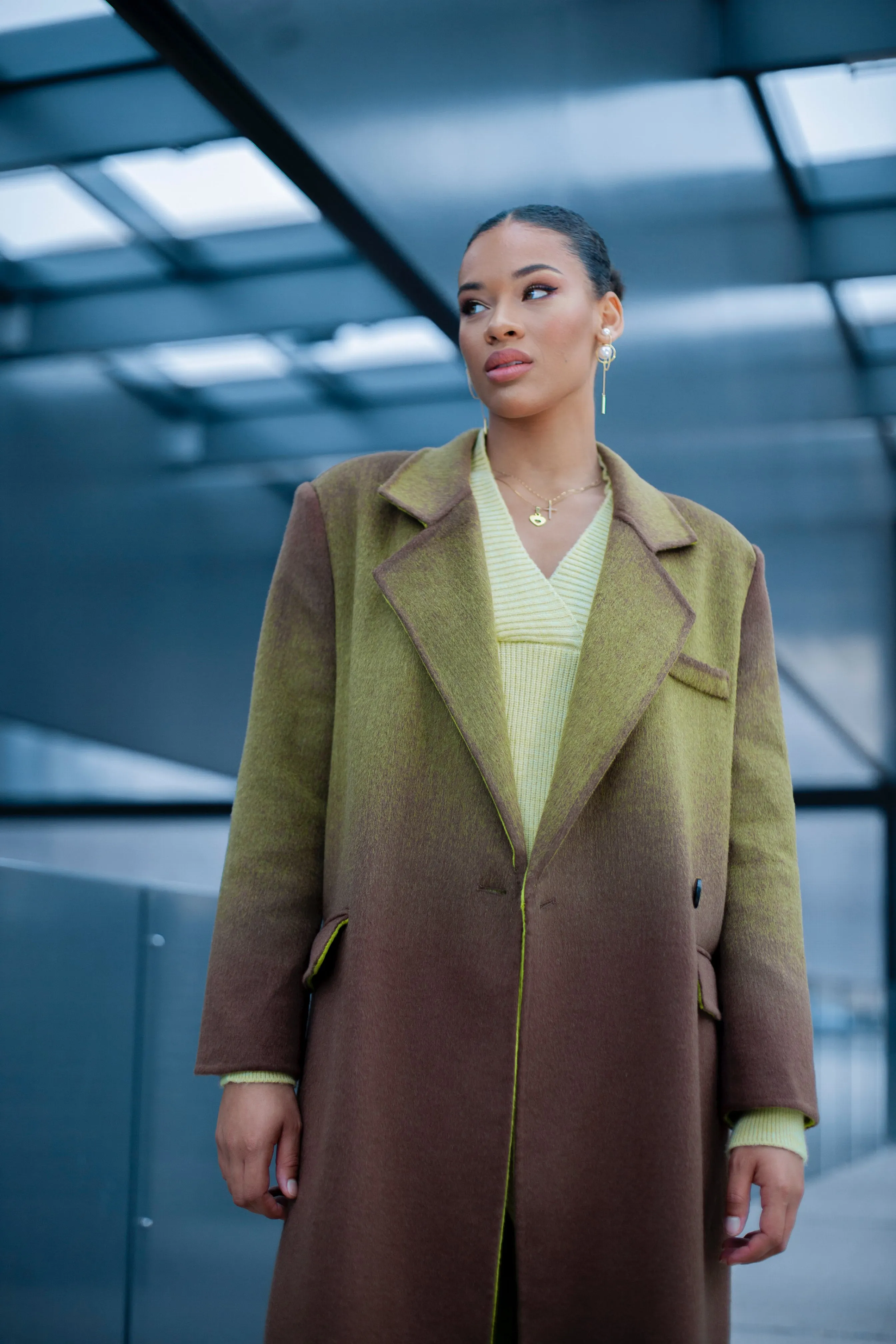 MILITARY GREEN CHROMATIC COAT