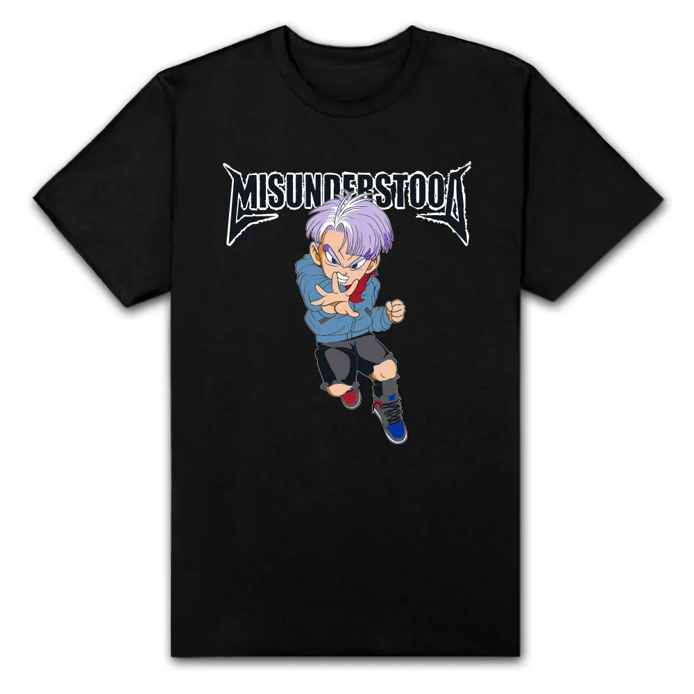 Misunderstood Future Trunks Black Tee