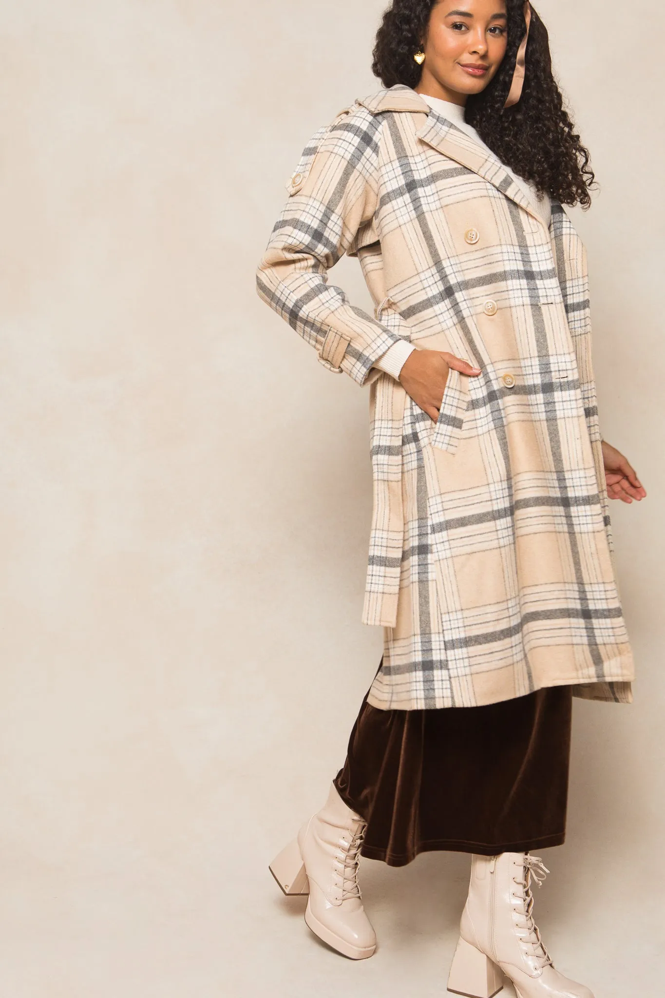 Molly Coat in Plaid - FINAL SALE