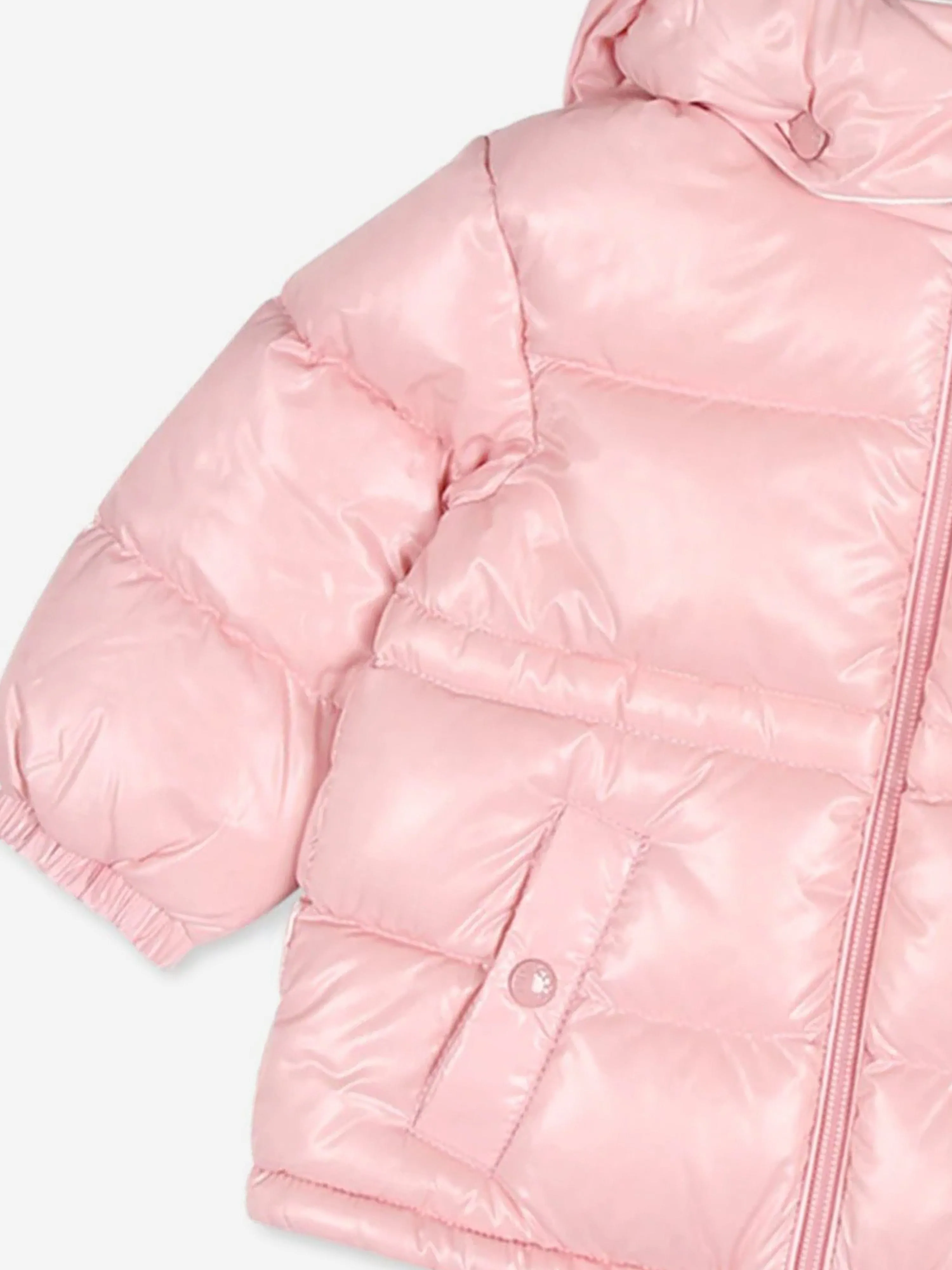 Moncler Enfant Baby Girls Down Padded Maire Jacket in Pink