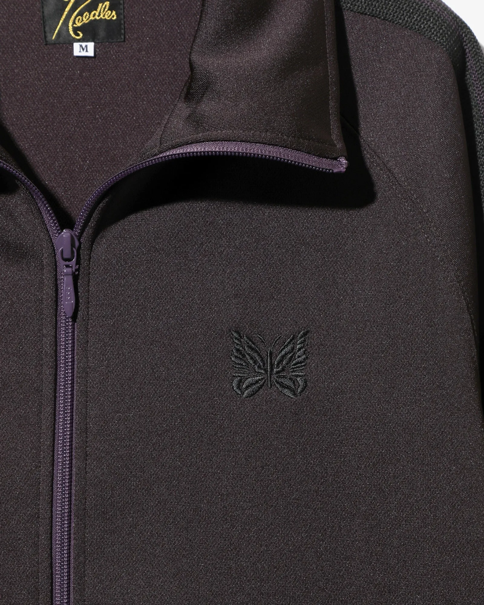 Needles Track Jacket Poly Smooth Dk. Purple