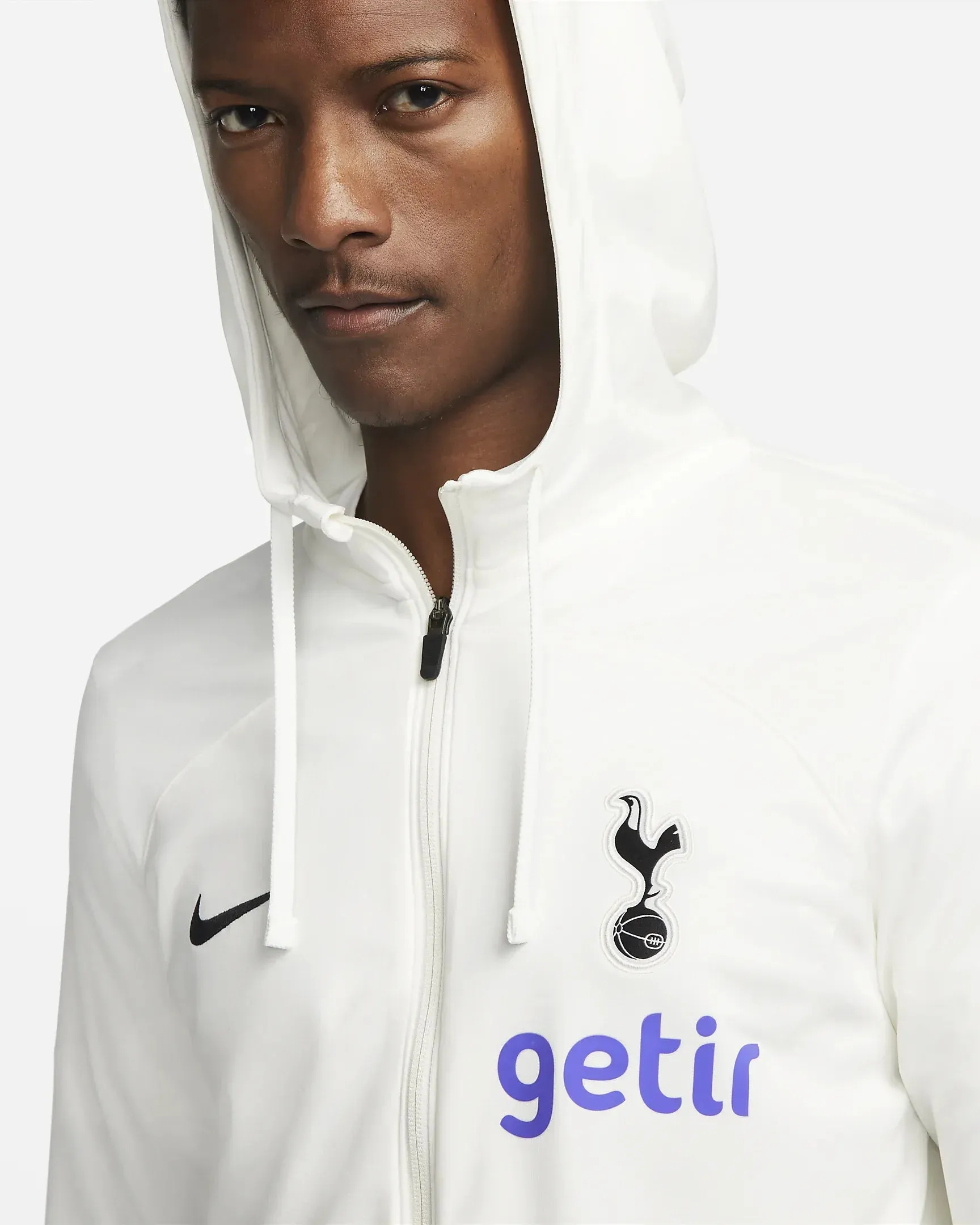 Nike 2022-23 Tottenham Strike Track Jacket - Sail-Black