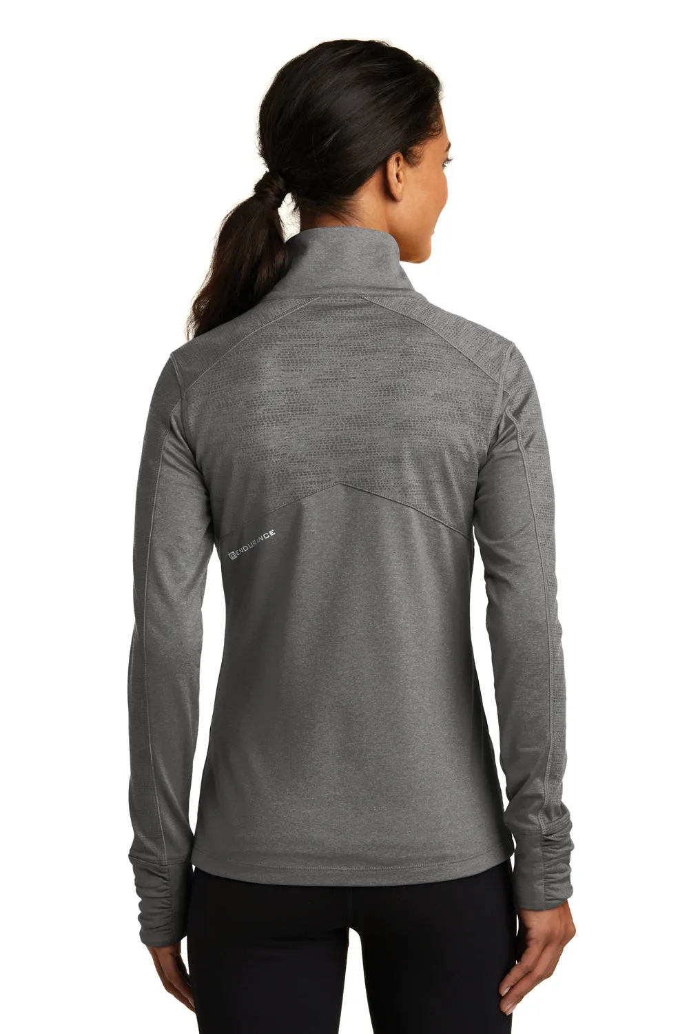 Ogio Womens Endurance Sonar Full Zip Jacket - Heather Track Grey - Closeout