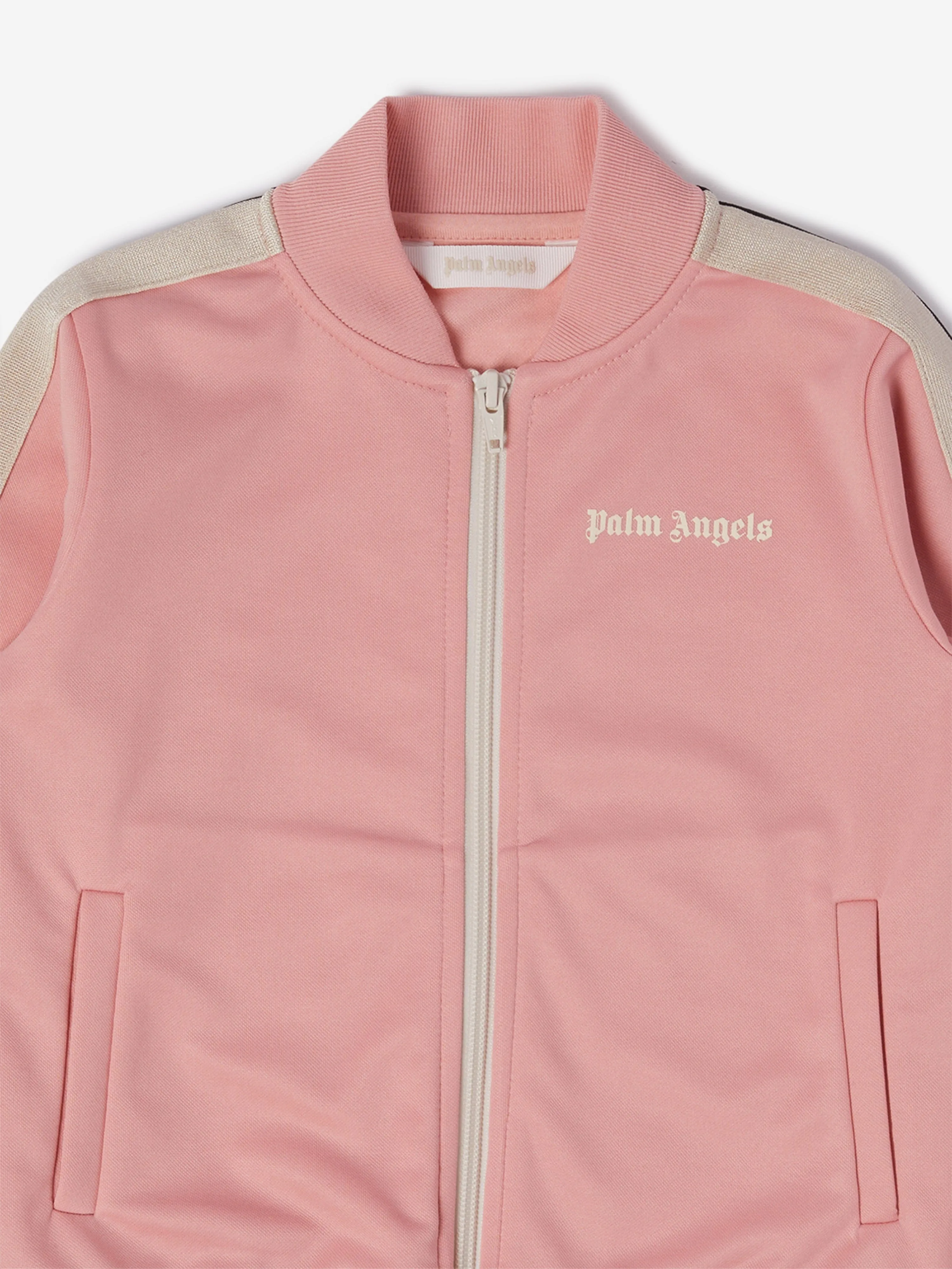 Palm Angels Girls Track Jacket in Pink