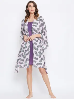 PINEAPPLE PUNCH KAFTAN GOWN - (Clearance - Final Sale)