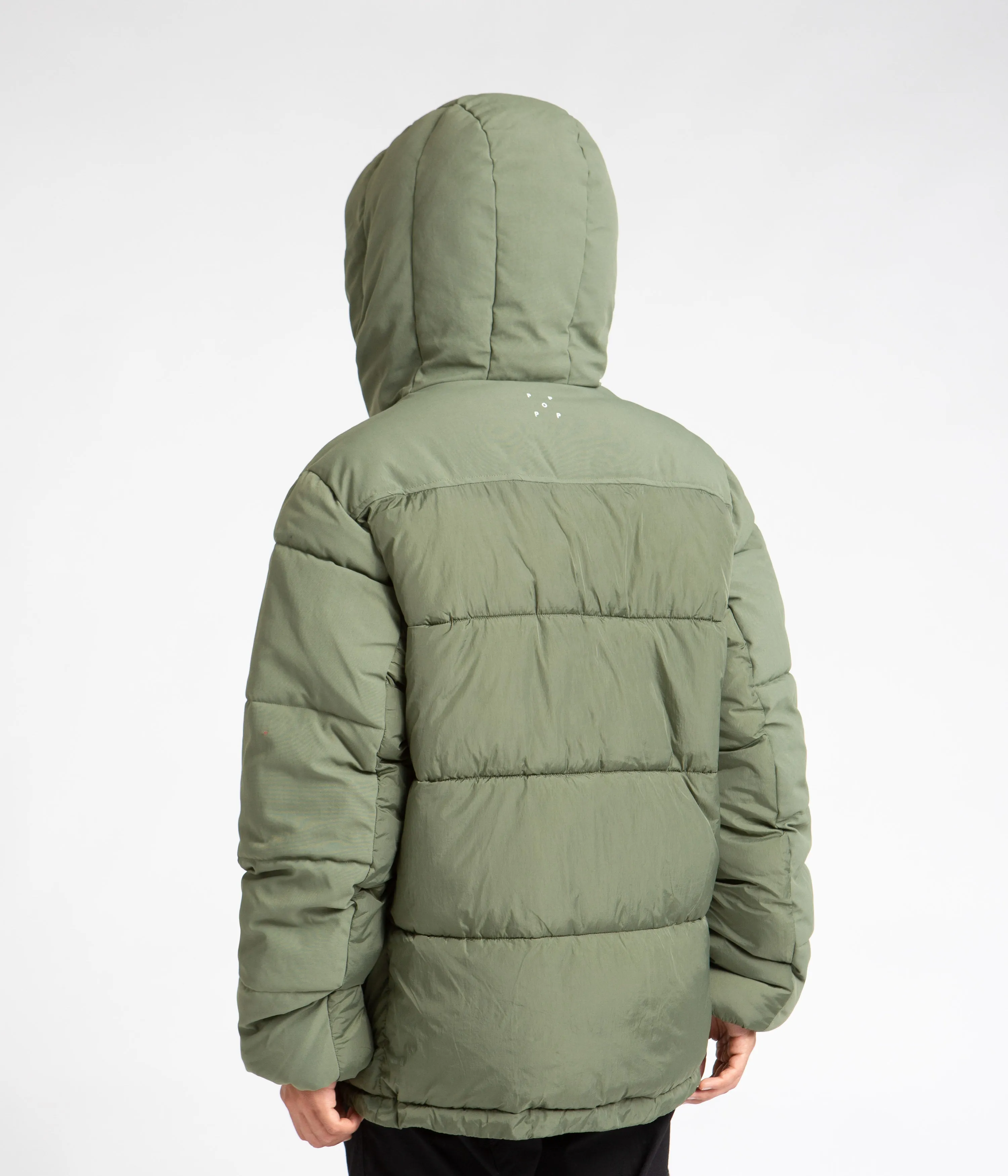 Pop Trading Company Alex Puffer Jacket - Olivine