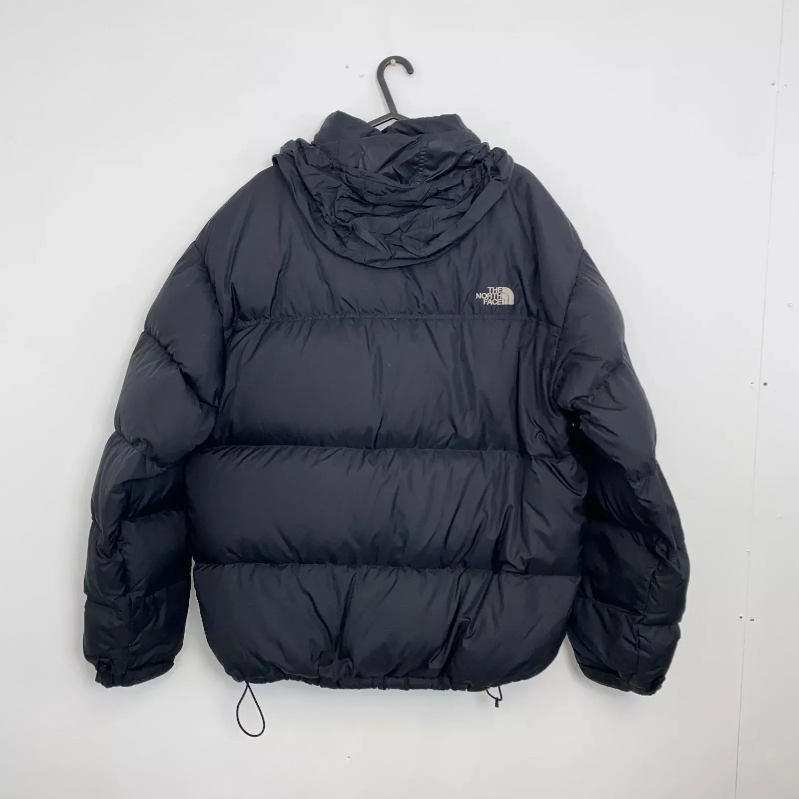 Preowned The North Face Nuptse Mens Down Puffer Jacket 700 Size XL Black Genuine TNF