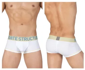 Private Structure MOUX4103 Mo Lite Mid Waist Trunks Color White