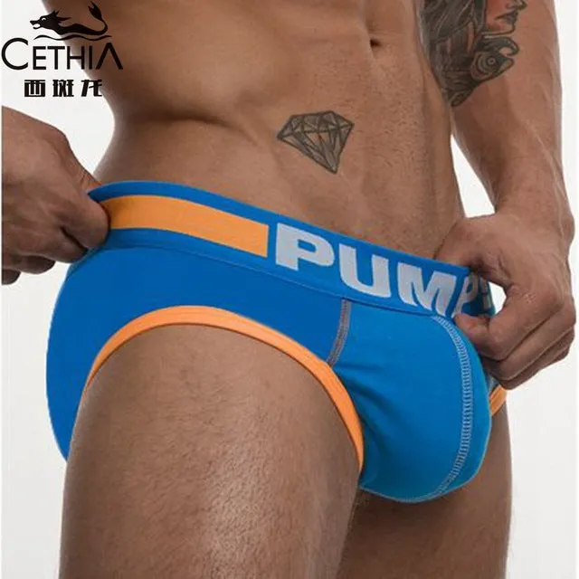 PU sexy men underwear designed low waist Penis Pouch Mens brief cotton briefs men's underpant man brand men shorts Sexy