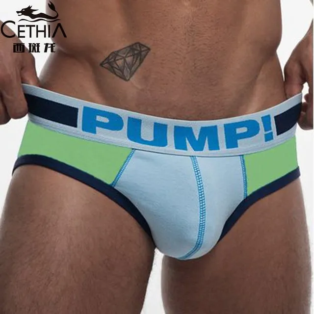 PU sexy men underwear designed low waist Penis Pouch Mens brief cotton briefs men's underpant man brand men shorts Sexy