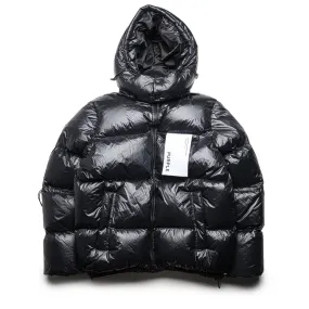 Purple Brand Nylon Puffer Jacket - Black