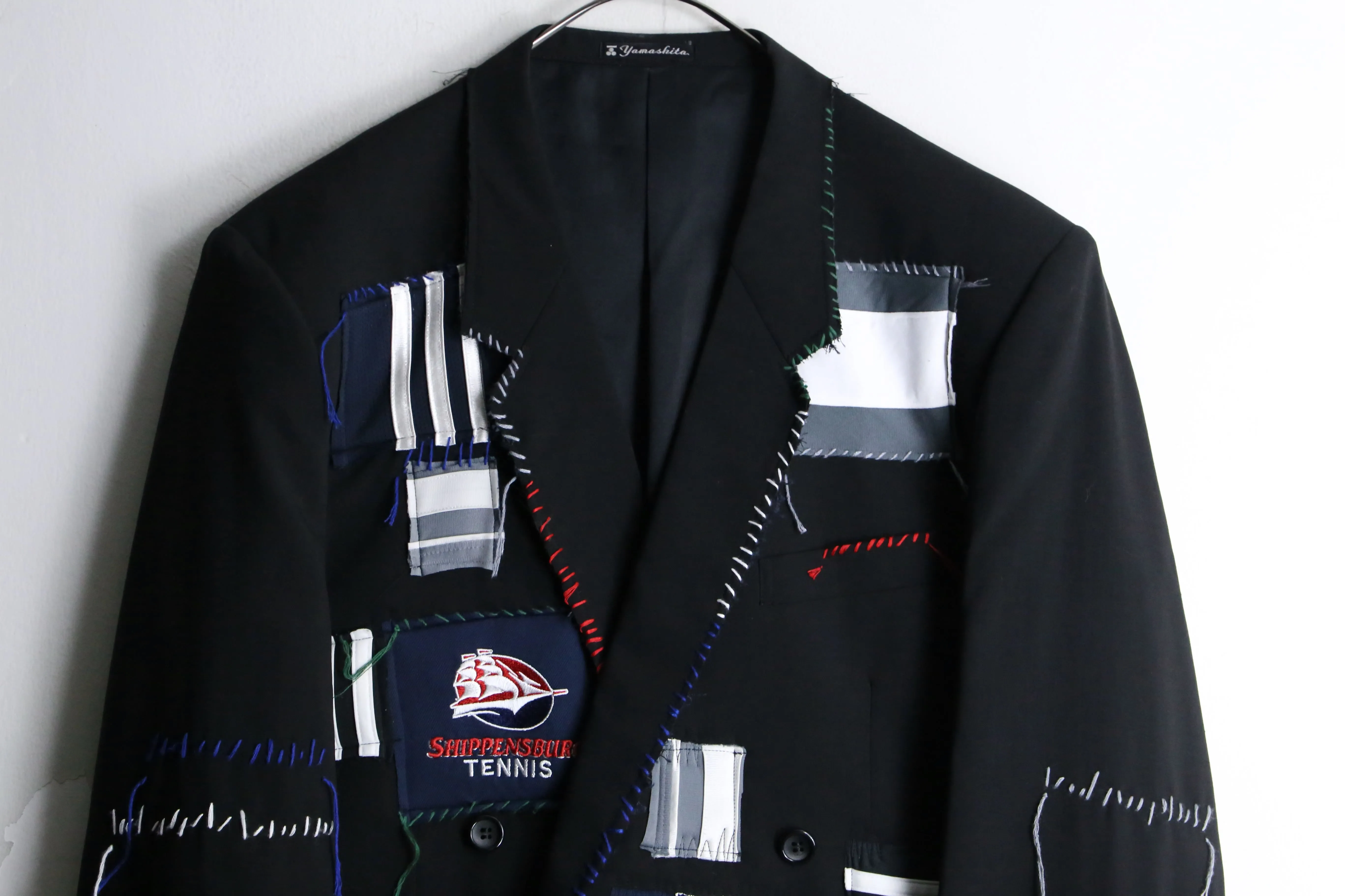 "Re:make" track mix tailored jacket