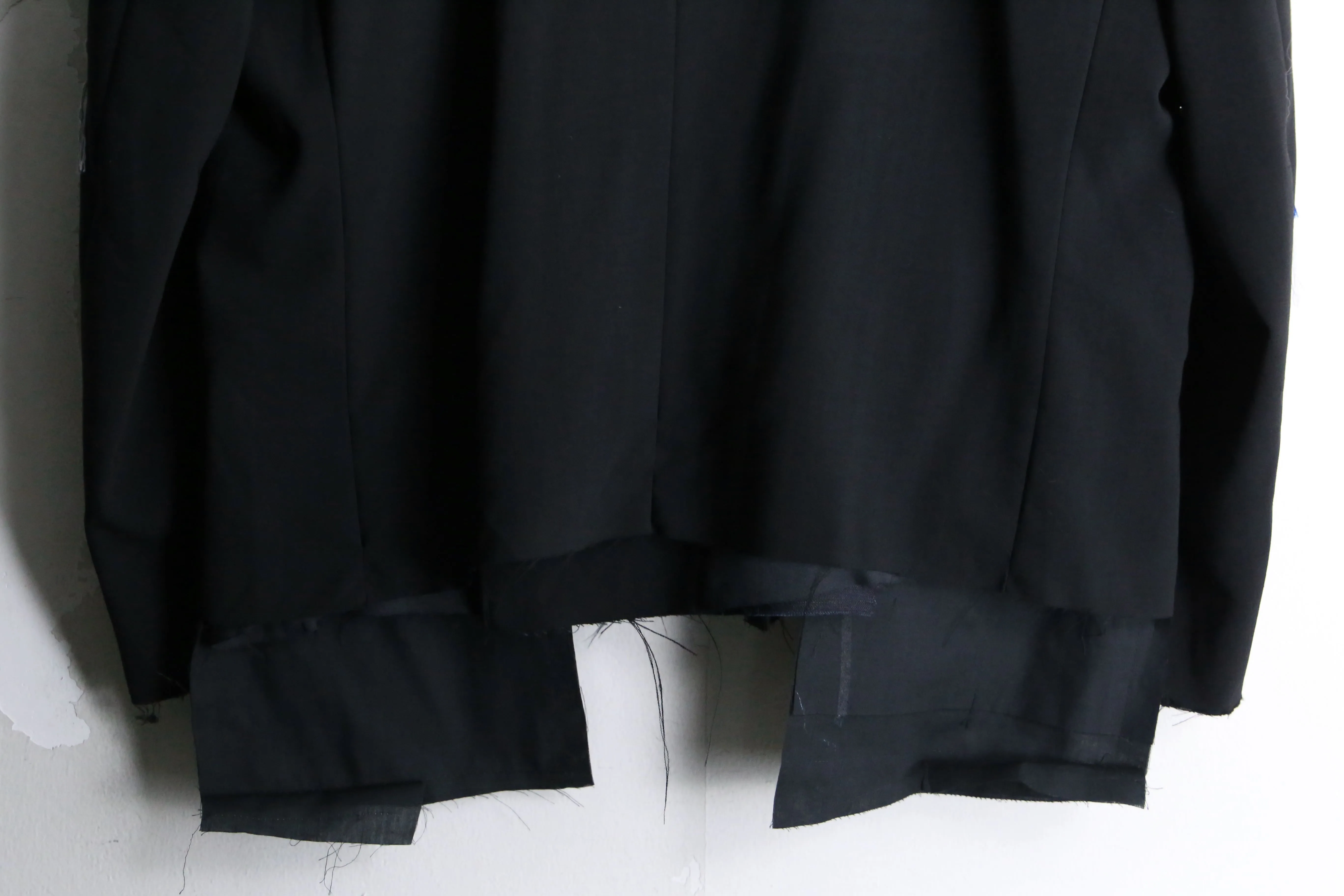 "Re:make" track mix tailored jacket