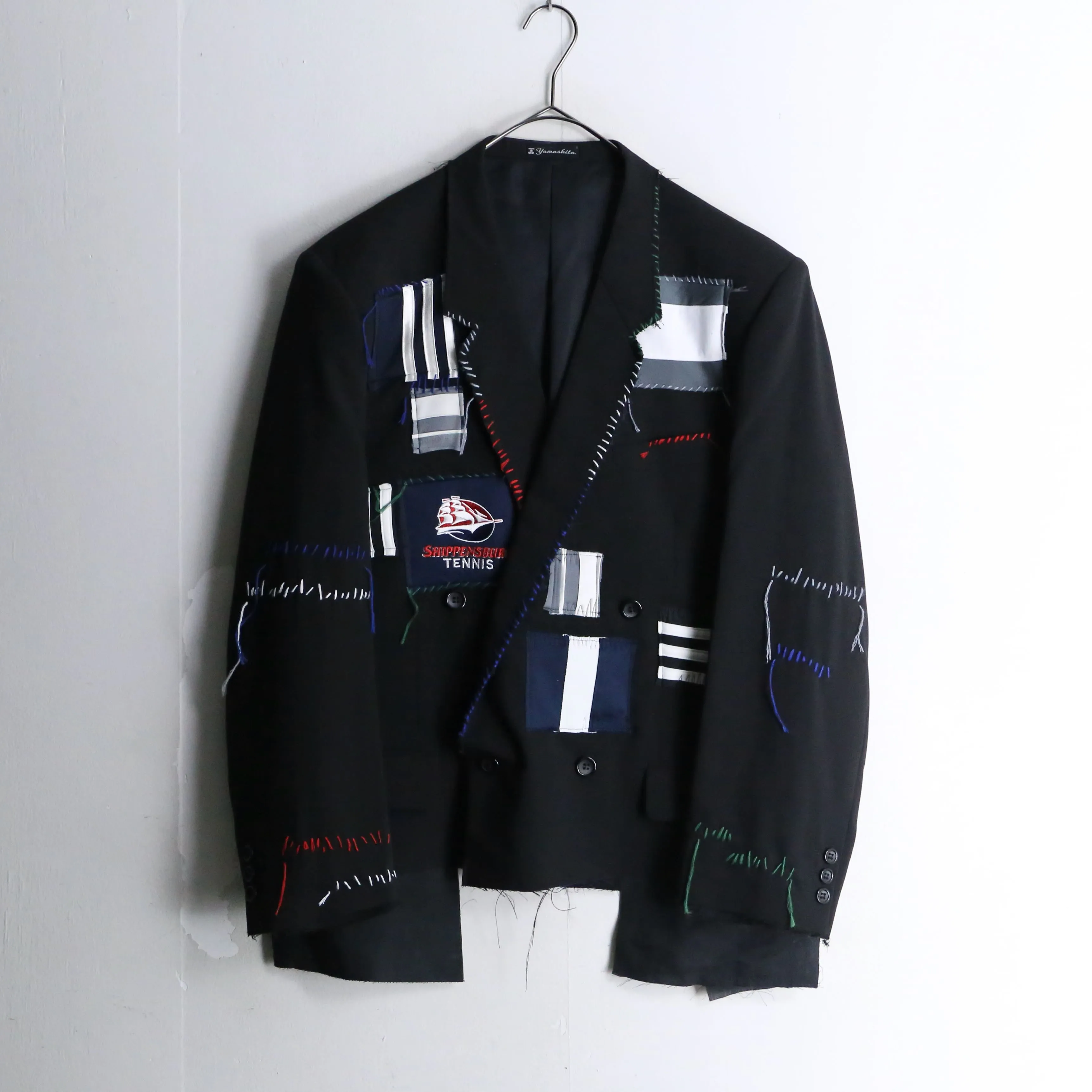 "Re:make" track mix tailored jacket