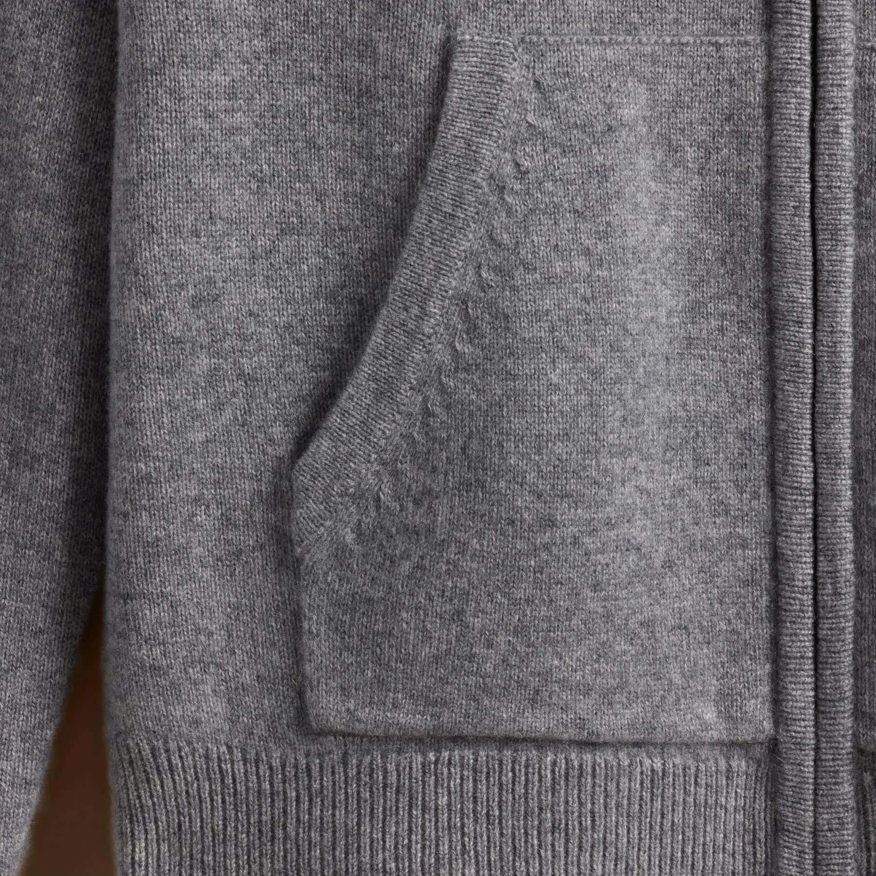 Recycled Cashmere Jacket - Heather Grey