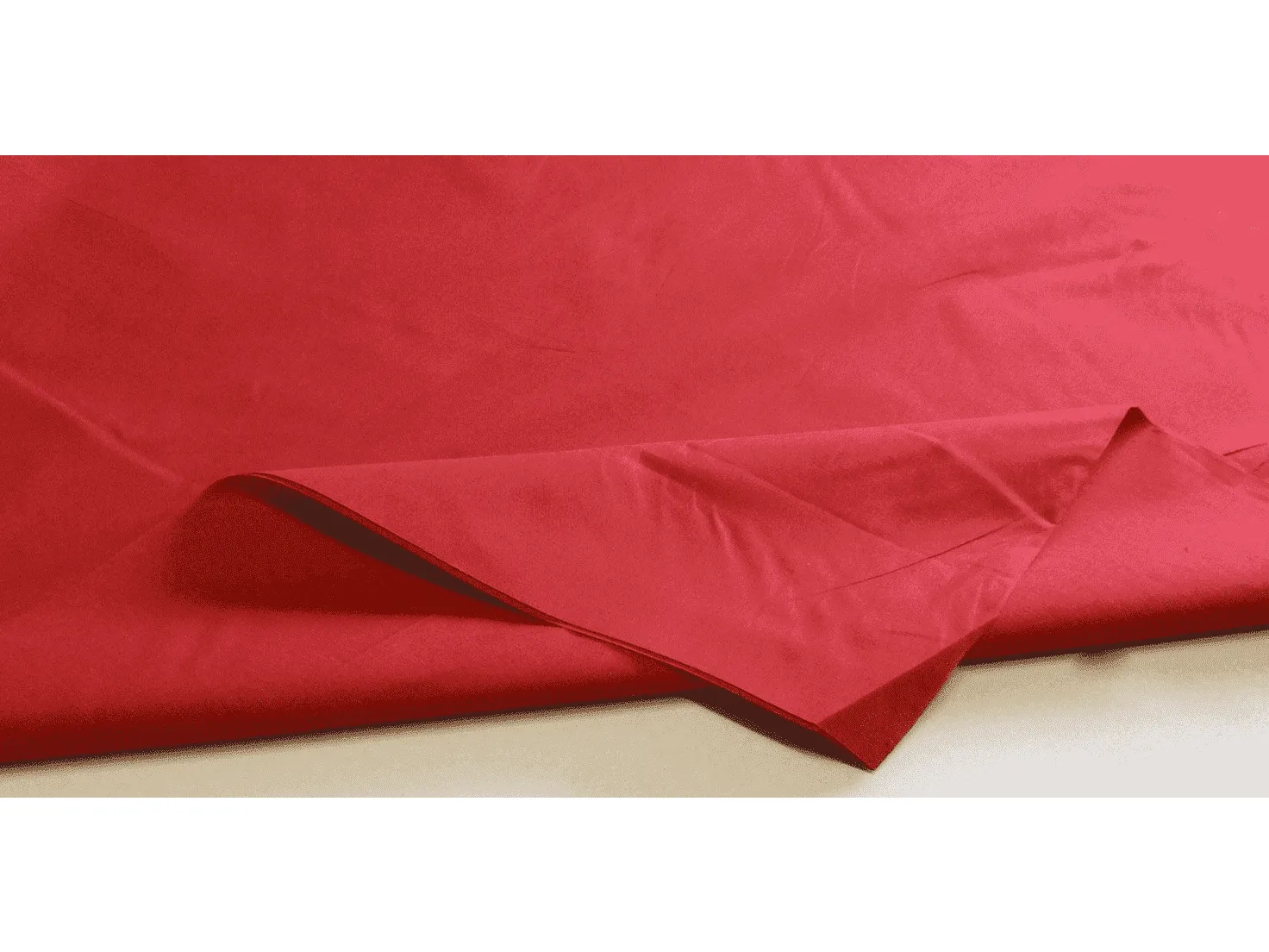 RED  Polycotton Sheeting / Lining Fabric 240 cms wide  - 100 gsm CLEARANCE