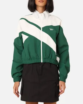 Reebok Women's Court Classics Track Top Dark Green