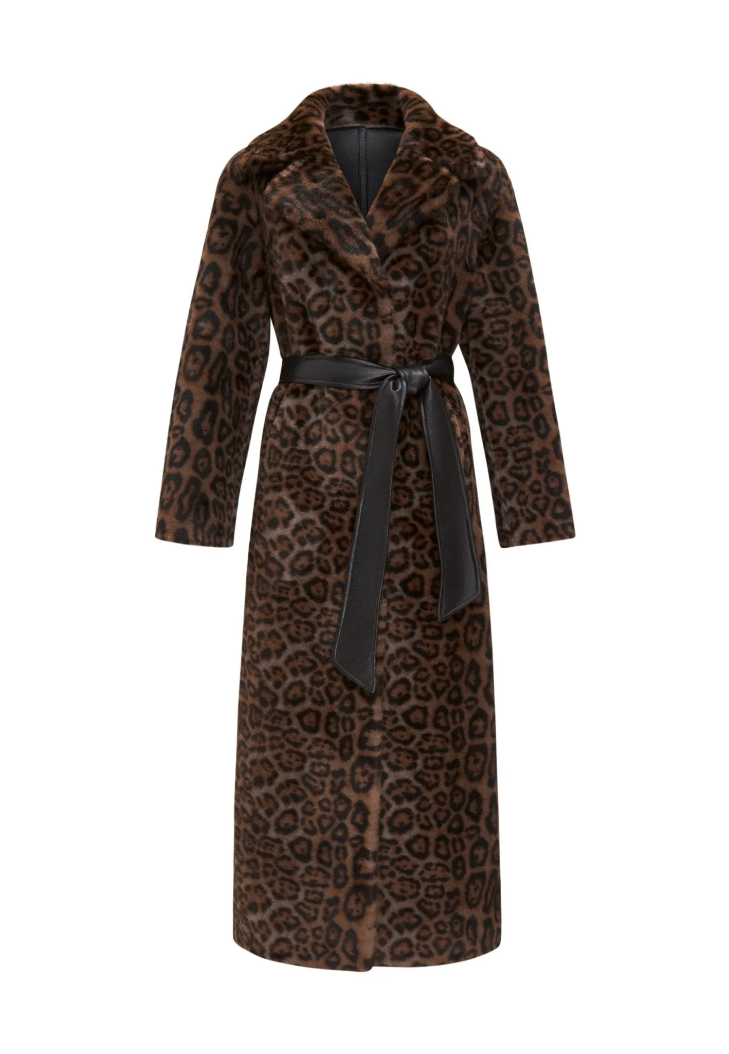 Reversible Long Winter Faux Fur Coat