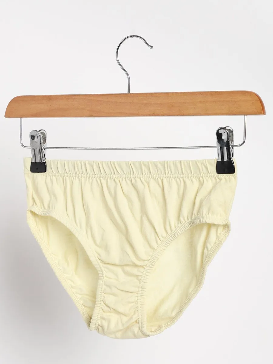 Rust Cream and Turmeric Yellow Underwear Combo - Organic Cotton - Pack of 2