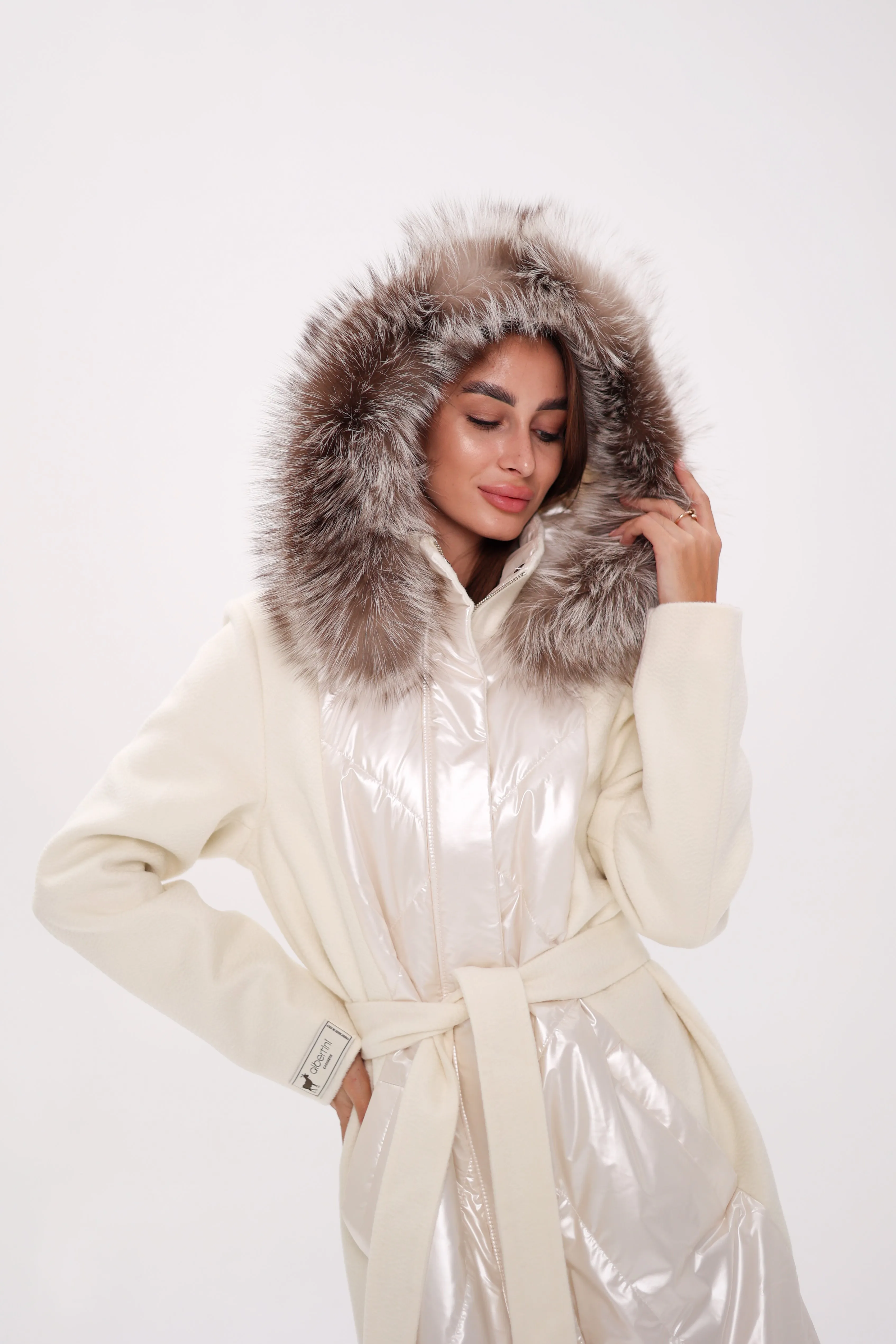 Saga®Furs Silver Fox Wool Alpaca Freudenberg Comfortemp® Coat