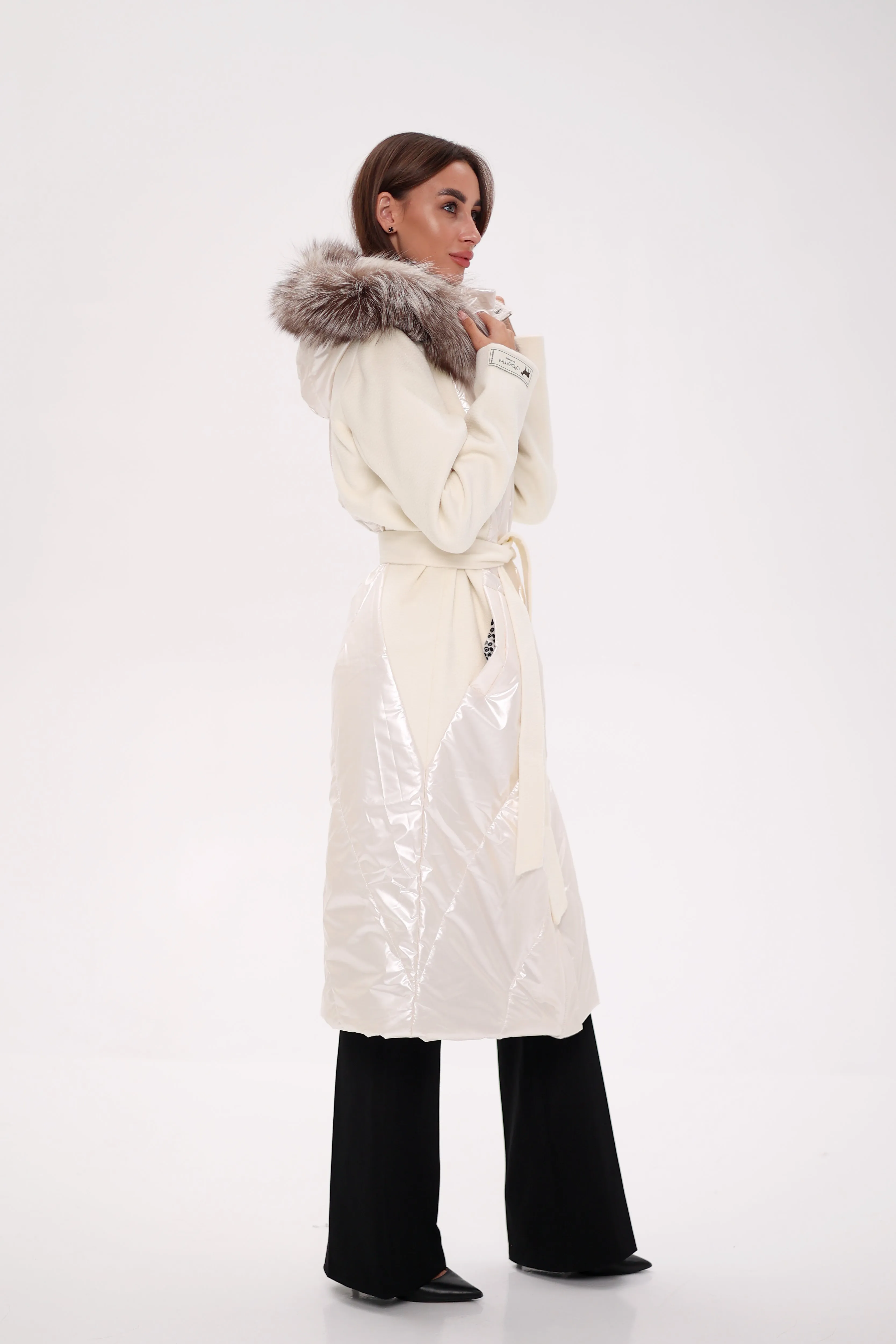 Saga®Furs Silver Fox Wool Alpaca Freudenberg Comfortemp® Coat