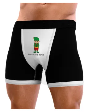 Santa's Little Helper Christmas Elf Boy Mens Boxer Brief Underwear