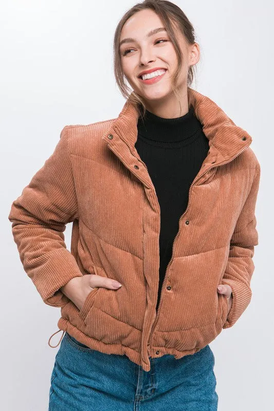 Scottie Corduroy Puffer Jacket