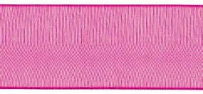 Sheer Fuchsia Ribbon w/ satin edge, 1.5" 25 yds | 1ct