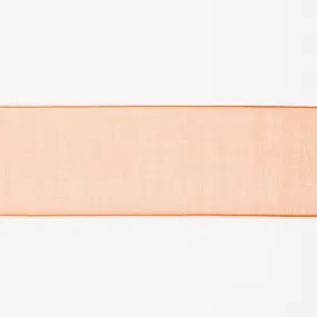 Sheer Orange Ribbon w/satin edge  | 1.5" 25 yds