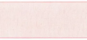 Sheer Pink Ribbon w/ satin edge | 1.5" 25 yds