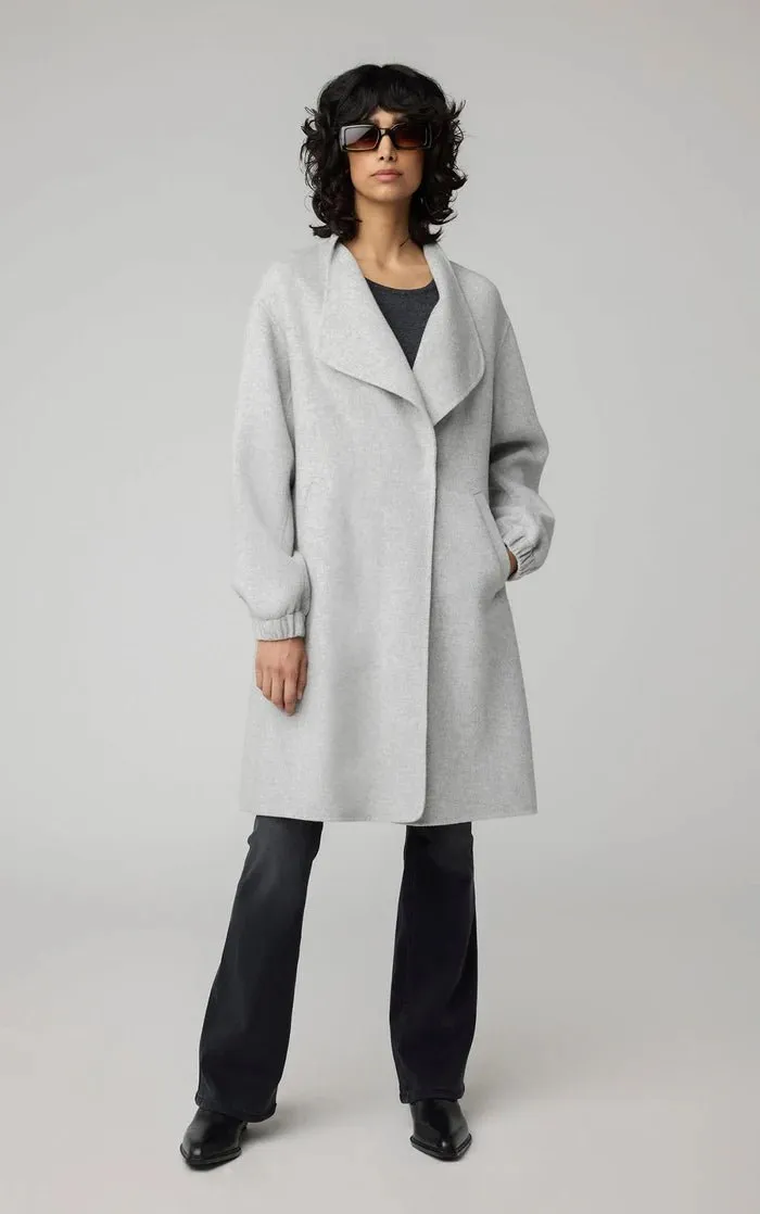 SOIA&KYO SUZIE - Relaxed-Fit Double Face Wool Martingale Coat