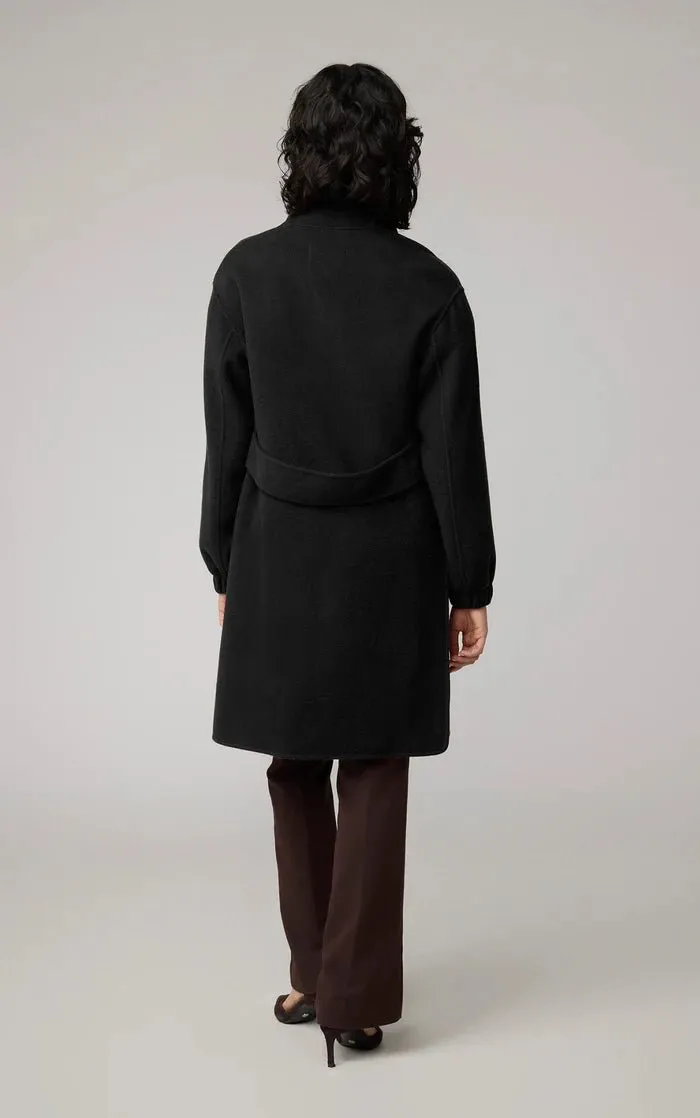 SOIA&KYO SUZIE - Relaxed-Fit Double Face Wool Martingale Coat