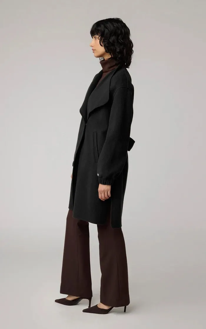 SOIA&KYO SUZIE - Relaxed-Fit Double Face Wool Martingale Coat