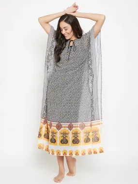 Starry Polygon Sheer Kaftan  - (Clearance - Final Sale)