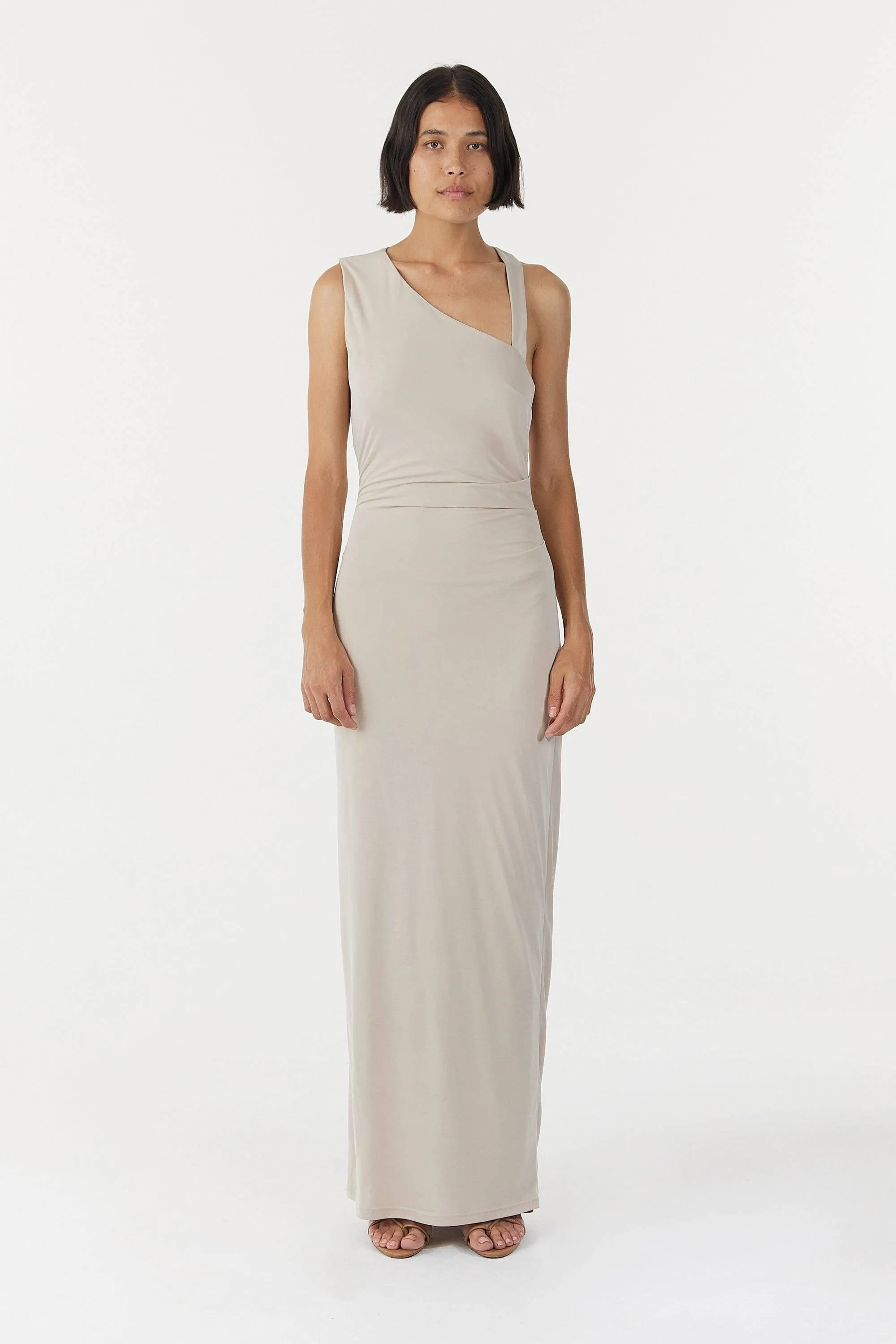 Stirling Twist Asymmetric Maxi Dress