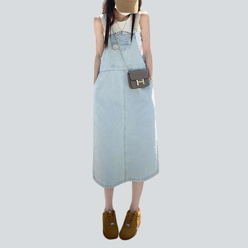 Stylish street denim dress