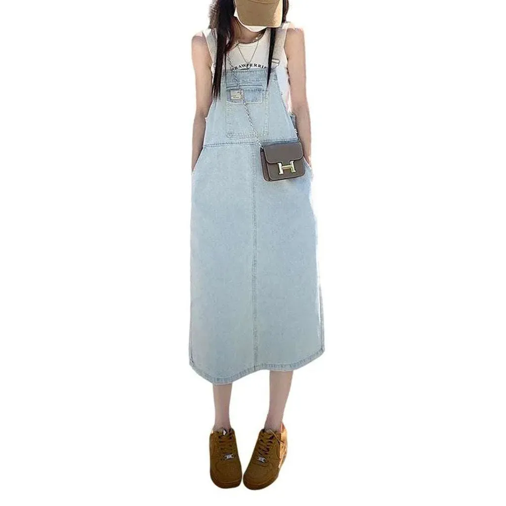 Stylish street denim dress