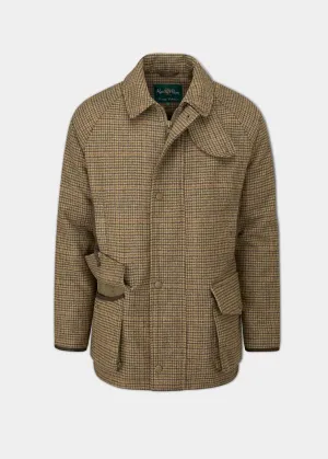 Surrey Waterproof Tweed Coat In Sycamore - Shooting Fit