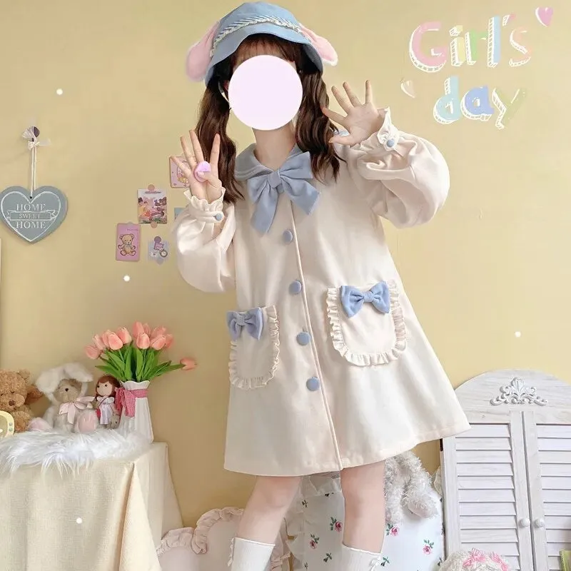 Sweet Sailor Long Trench Coat