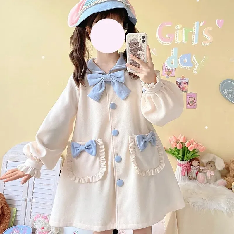 Sweet Sailor Long Trench Coat