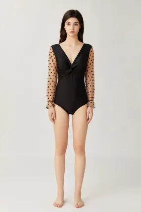 Sylphide | Ninette Black Dots One-Piece Swimsuit