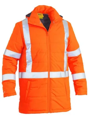 Taped Hi Vis Puffer Jacket With X Back - BJ6379XT