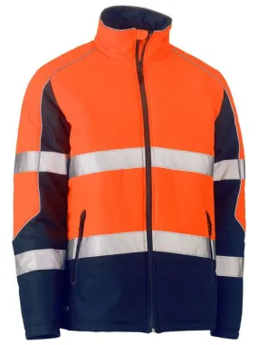 Taped Two Tone Hi Vis Puffer Jacket - BJ6829T