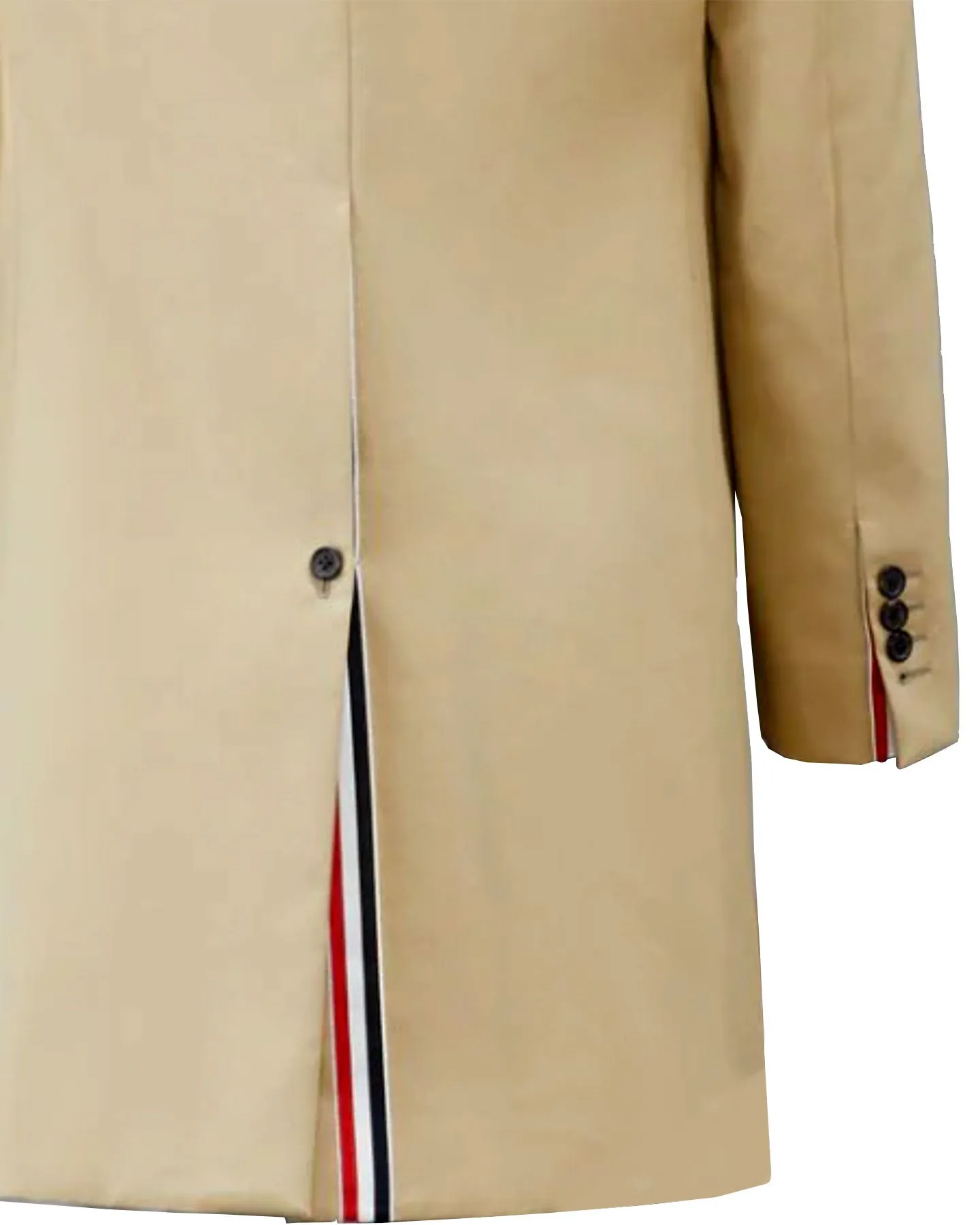 Thom Browne Overcoat Khaki MacKintosh Bal Collar EU 52 - US 42 SALE