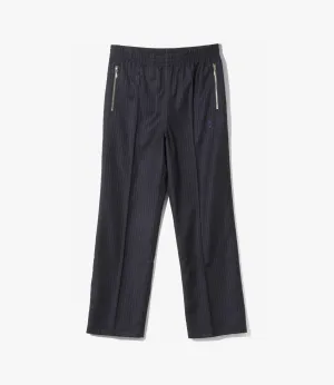 Track Pant – Navy Striped Viyella Wool