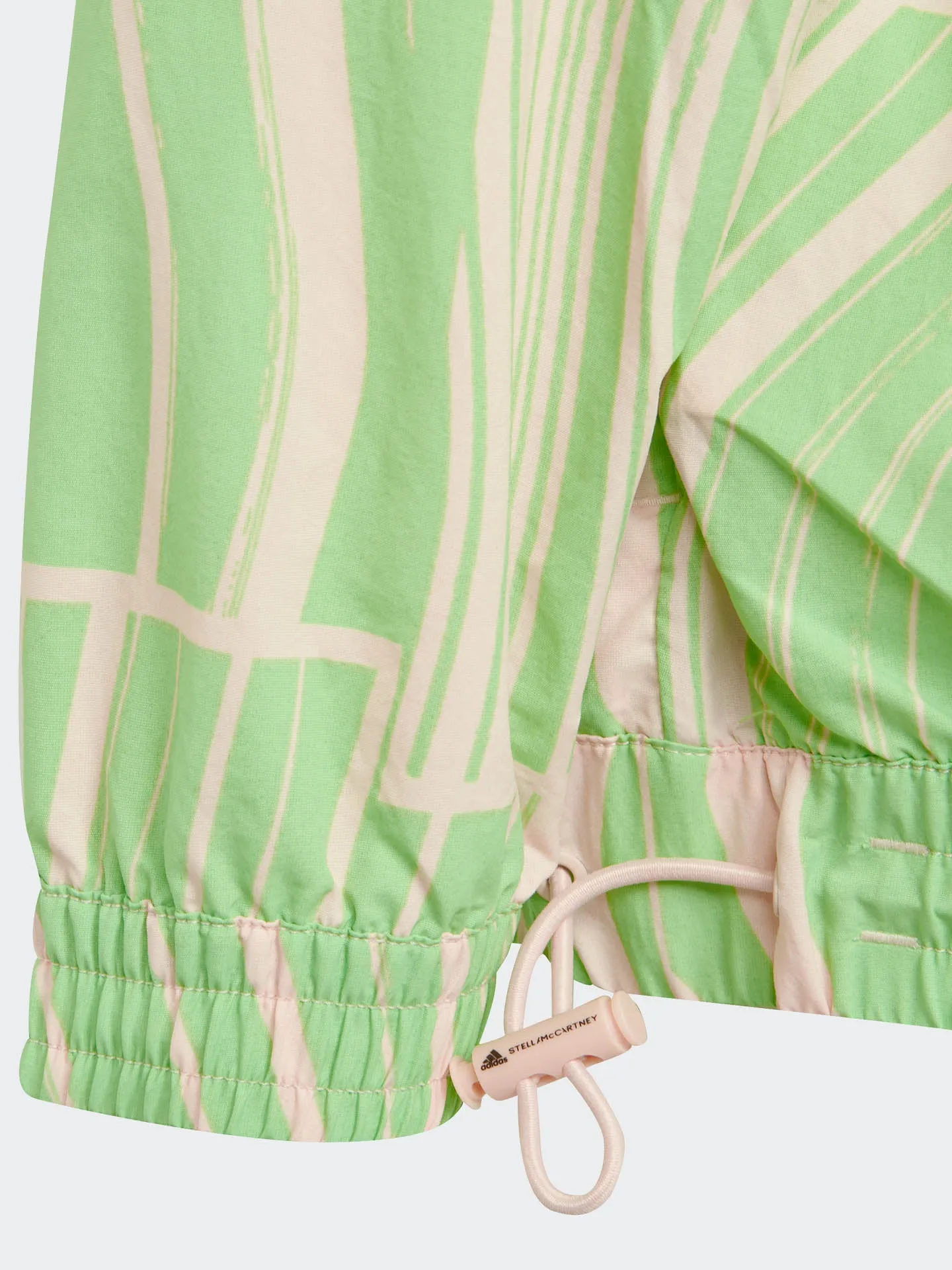 TrueCasuals Woven Tracktop Printed - BLUSH PINK/SEMI FLASH GREEN