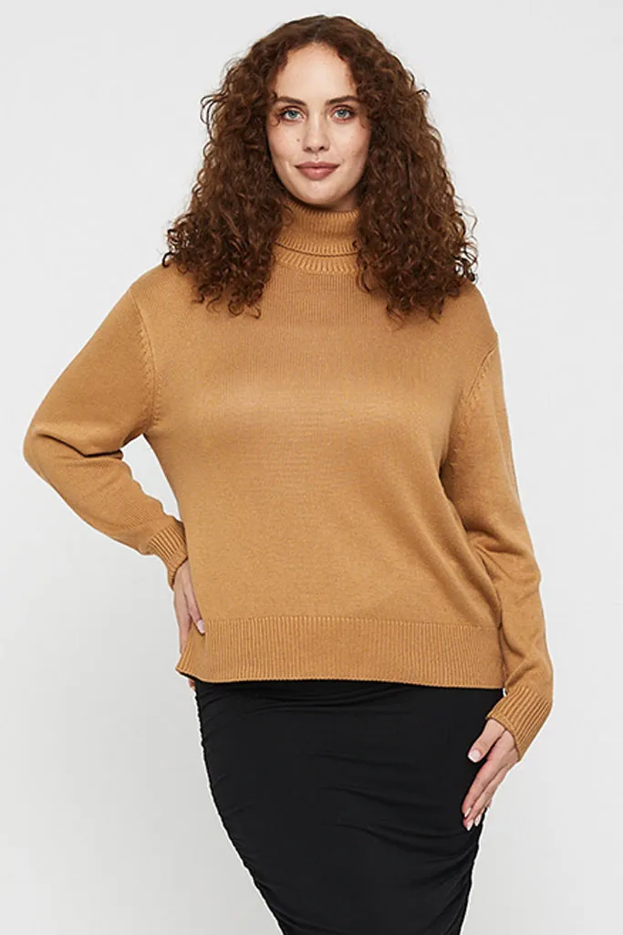 Turtleneck Knit - Camel